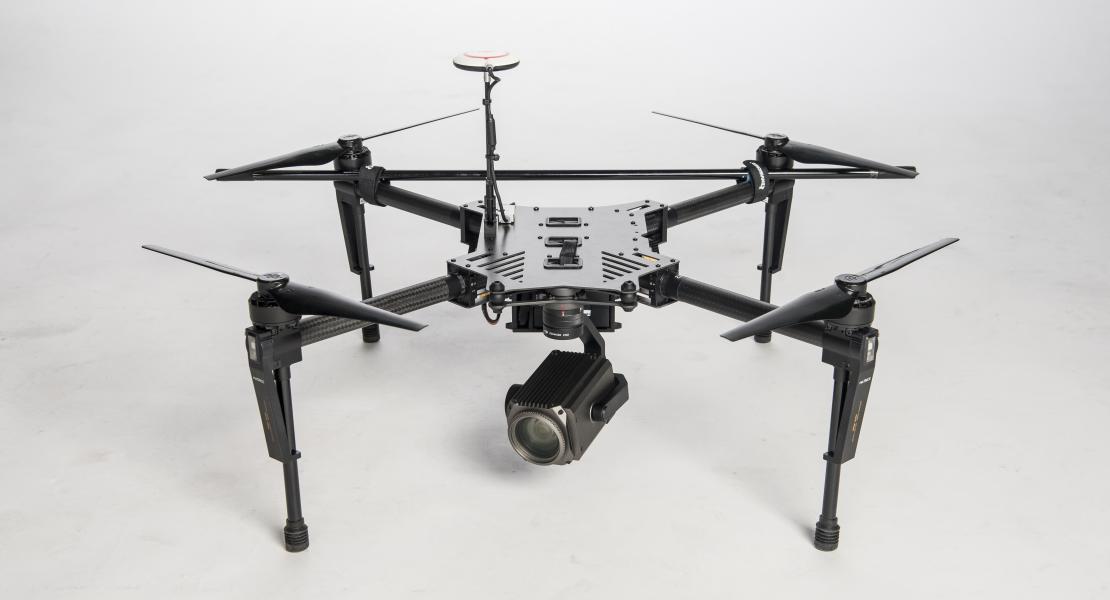 DJI Z30 Equipped on the DJI M100, also showing our center of gravity modification